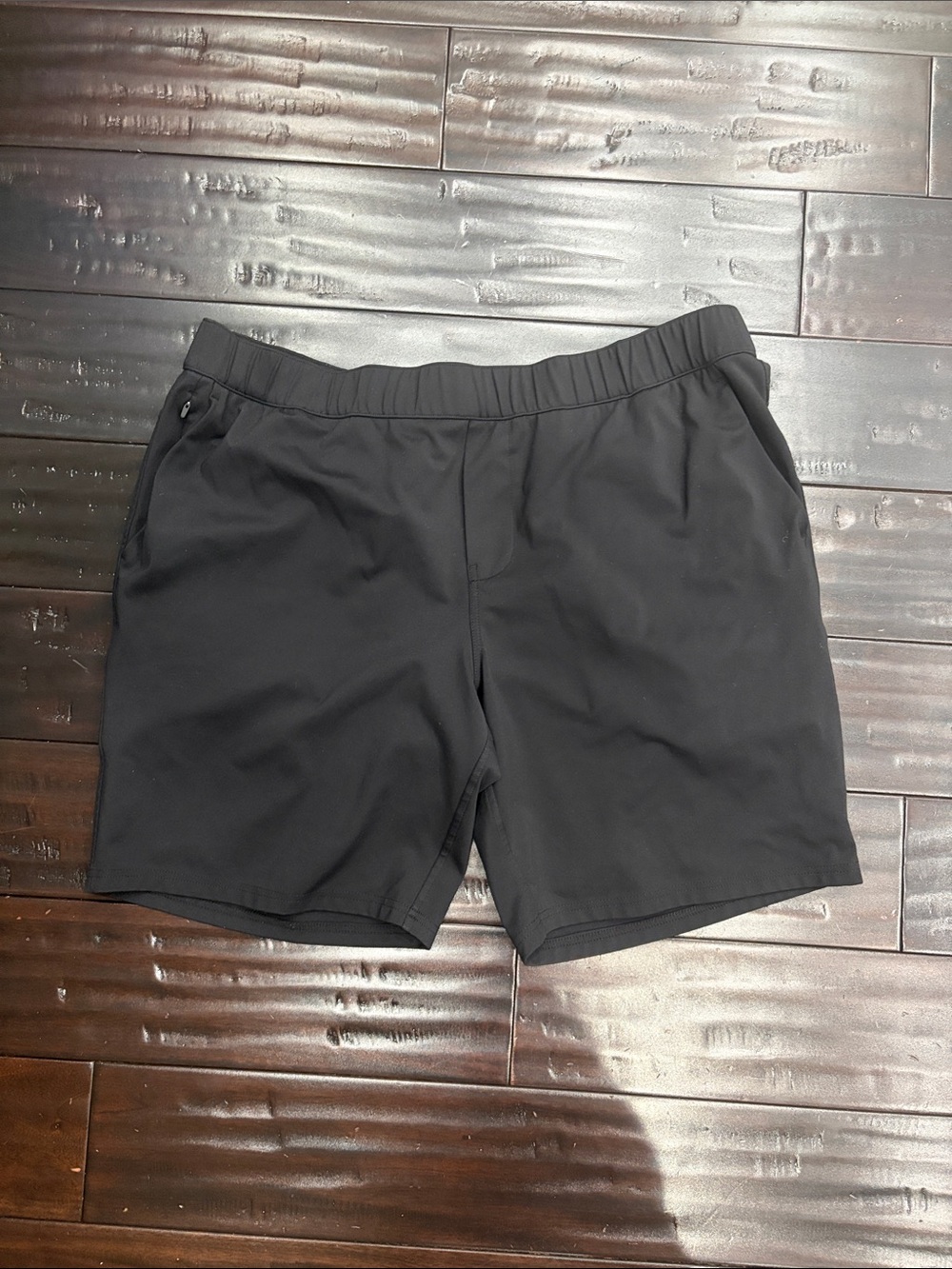 Zella Men's Black Athletic Elastic-Waist Shorts
